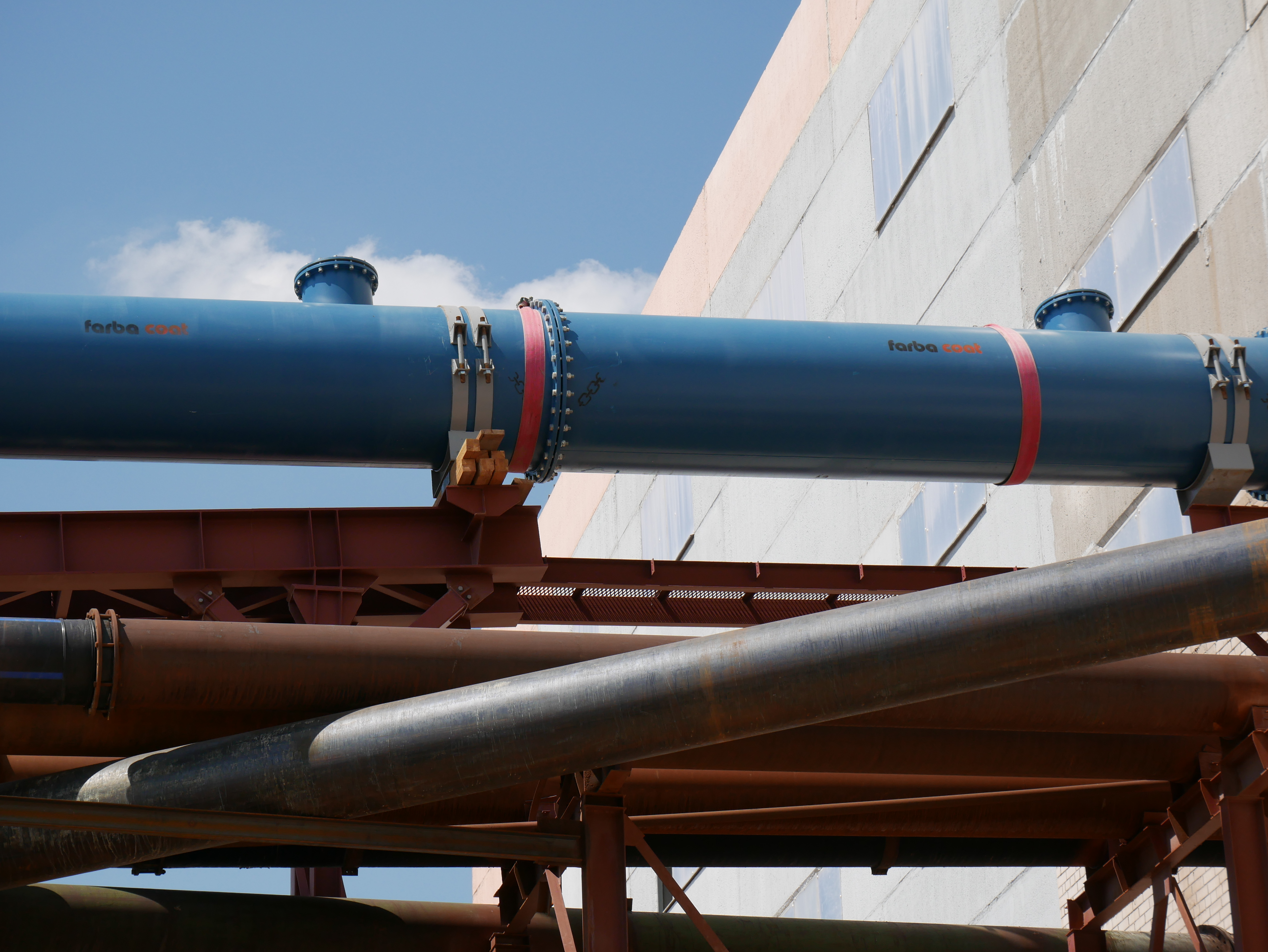 Lined trays and pipelines manufactured and supplied