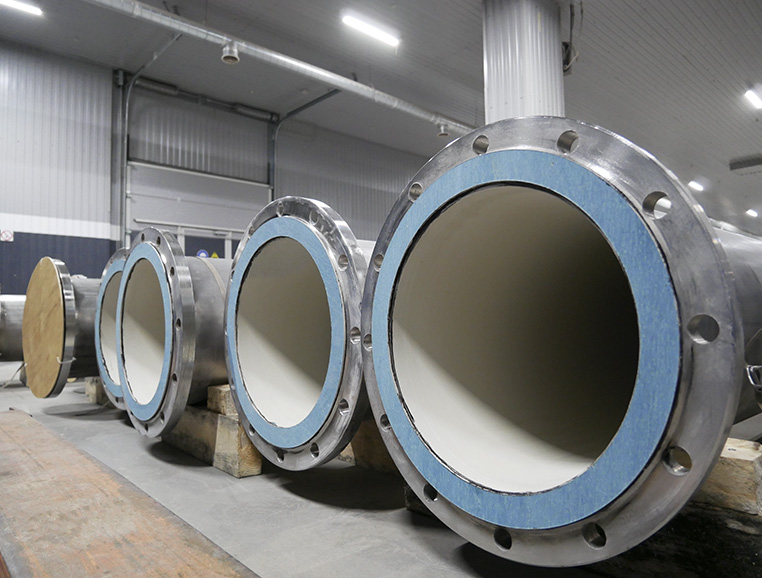 PASSATSTAL has manufactured lined stainless steel pipelines